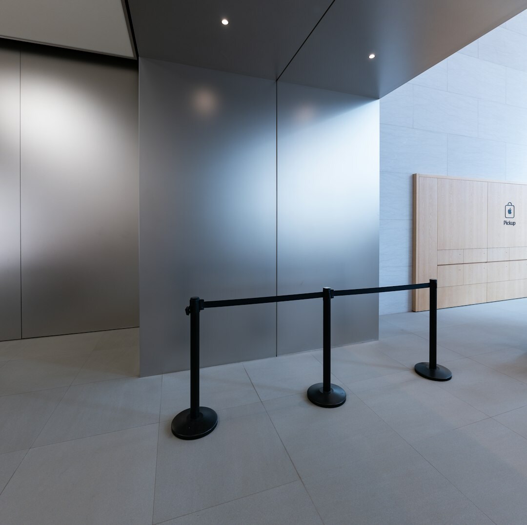 Bright modern reception area of a training academy